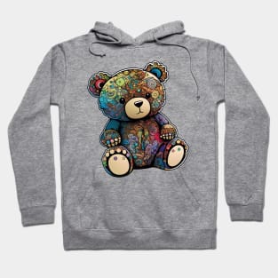 Cute Painted Teddy Bear Hoodie